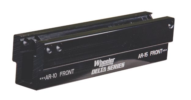 Picture of Wheeler 156888 Delta Series Upper Pic Rail Vise Block Black Aluminum Rifle AR-15/AR-10