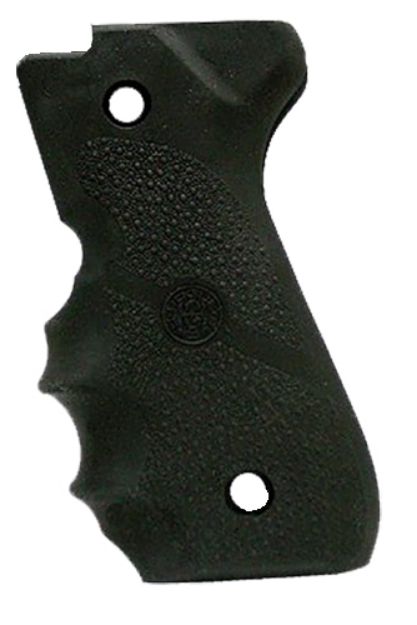 Picture of Hogue 92000 Rubber Grip  Black Rubber with Finger Grooves for Beretta 92F, 96