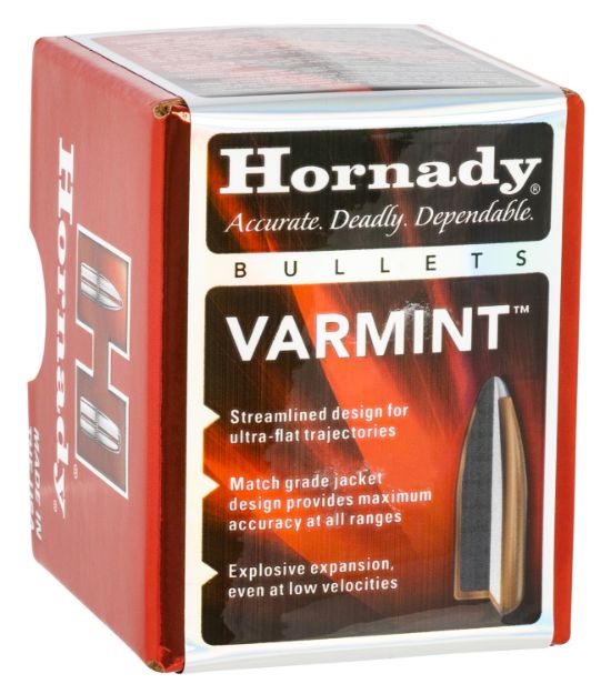 Picture of Hornady 2265 Traditional Varmint 22 Cal .224 55 gr Spire Point 100 Per Box/ 40 Case