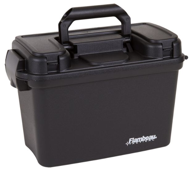 Picture of Flambeau 6430SD Tactical Dry Box Removable Tray & Storage Compartment Black Polymer