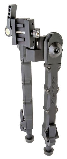 Picture of Accu-Tac SRBG200 SR-5 G2 Bipod 6.25"-10.75" Adjustment Black Hardcoat Anodized 6061-T6 Aluminum