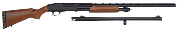 Picture of Mossberg 68224 835 Ulti-Mag Field/Deer 12 Gauge 5+1 3.5" 28" Vent Rib/24" Slugster Barrel, Blued Metal Finish, Dual Extractors, Wood Stock Includes Accu-Mag Chokes