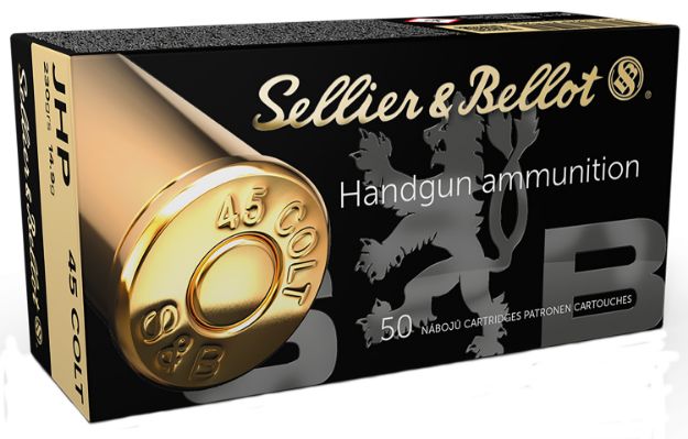 Picture of Sellier & Bellot SB45F Handgun  45Colt 230gr Jacketed Hollow Point 50 Per Box/12 Case