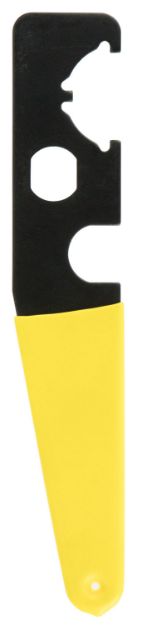 Picture of TacFire TL006 Armorer's Stock Wrench Black/Yellow Steel Rifle AR-15 Rubber Handle