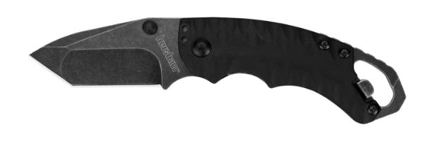 Picture of Kershaw 8750TBLKBW Shuffle II 2.60" Folding American Tanto Plain Black Oxide 8Cr14MoV SS Blade Black Glass-Filled Nylon Handle Includes Pocket Clip