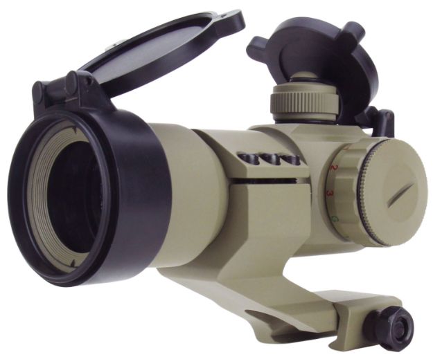 Picture of TacFire RD004T 1x30 Dual Illuminated Red/Green Dot Sight  Tan 1 x 30 mm 2 MOA Dot