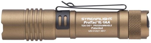 Picture of Streamlight 88073 ProTac 1L-1AA Everyday Carry Flashlight  Coyote 40/150/350 Lumens White C4 LED