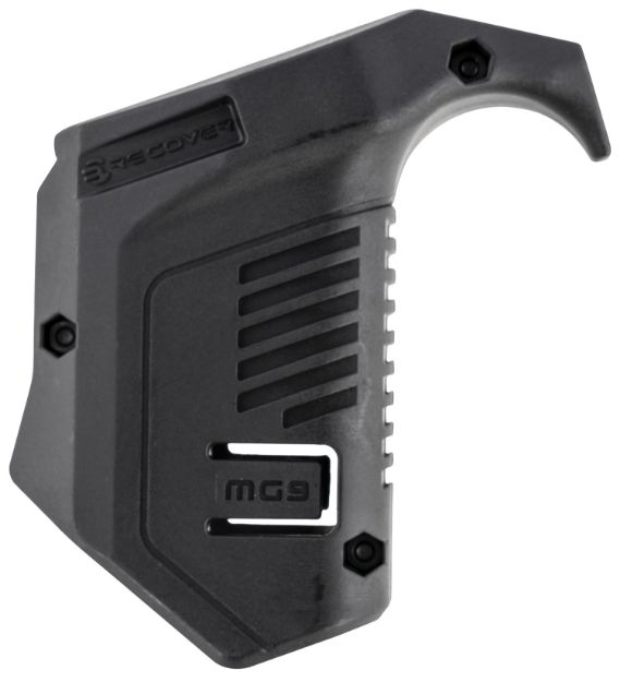 Picture of Recover Tactical MG9 Angled Mag Pouch  Black Polymer, Picatinny Rail Mount, Compatible w/ Glock