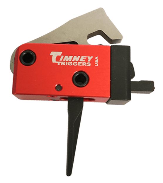 Picture of Timney Triggers 682ST PCC Trigger  Two-Stage Straight Trigger with 2 lbs Draw Weight & Black/Red Finish for AR-Platform