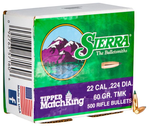 Picture of Sierra 7160C Tipped MatchKing  22Cal 60gr Tipped MatchKing 500/Box