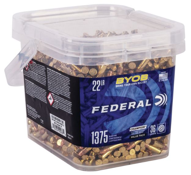 Picture of Federal 750BKT1375 Champion Training BYOB 22LR 36gr Copper Plated Hollow Point 1375/Box