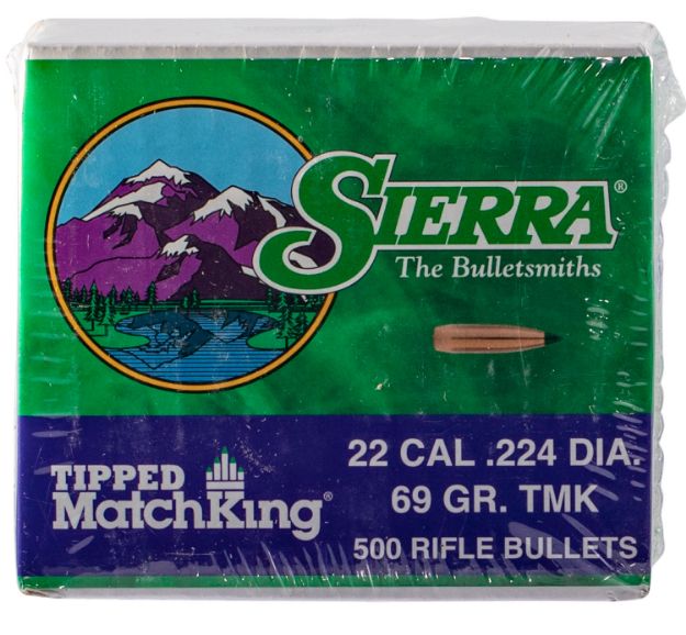 Picture of Sierra 7169C Tipped MatchKing  22Cal 69gr Tipped MatchKing 500/Box