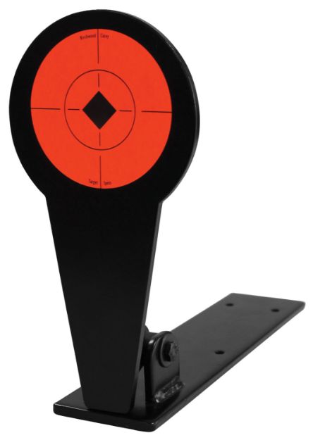 Picture of Birchwood Casey 47524 World of Targets Popper 4" Rimfire Pistol/Rifle Black/Orange Steel Diamond Standing Includes Ground Stakes