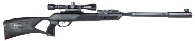 Picture of Gamo 6110063354 Swarm Fusion 10X Gen 3 Gas Piston 177 10rd Shot Black Black Fluted Steel Barrel Black Receiver Black All Weather Lightweight Thumbhole Stock Scope 3-9x40mm