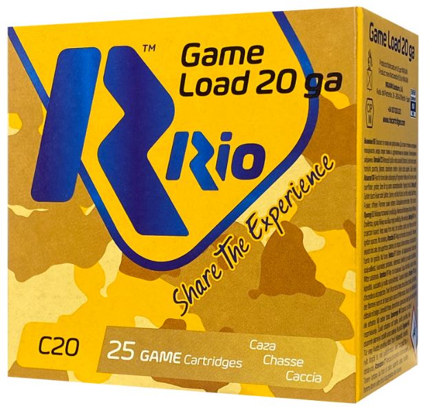 Picture of Rio Ammunition RC206 Game Load  20Gauge 2.75" 1oz 6Shot 25 Per Box/10 Case