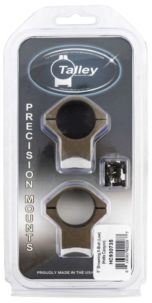 Picture of Talley HC930735 Scope Mount/Ring Combo  Burnt Bronze Aluminum 1" Tube X-Bolt Low Rings Short/Long Action 0 MOA