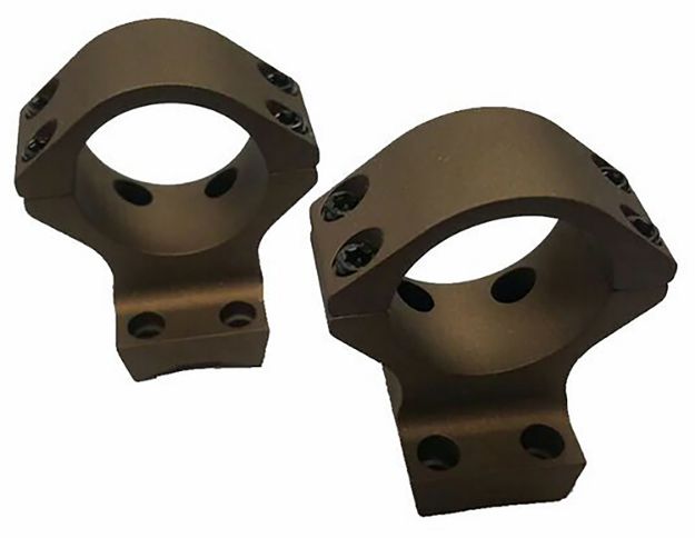 Picture of Talley HC940735 Scope Mount/Ring Combo  Burnt Bronze Aluminum 1" Tube X-Bolt Medium Rings Short/Long Action 0 MOA