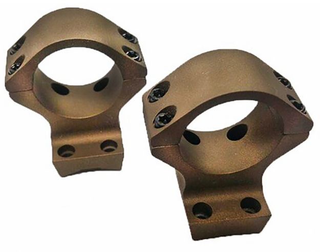 Picture of Talley HC730735 Scope Mount/Ring Combo  Burnt Bronze Aluminum 30mm Tube X-Bolt Low Rings Short/Long Action 0 MOA