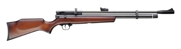 Picture of Beeman 1327 Chief II  Pre-Charged Pneumatic 177 Pellet 10+1 Shot Black Black Receiver European Hardwood