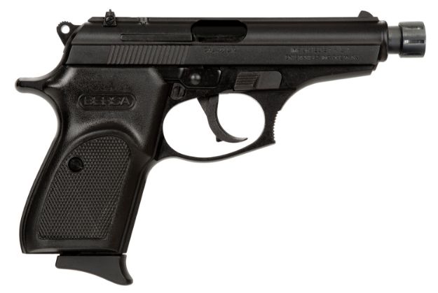 Picture of Bersa T22MX Thunder  Micro-Compact Frame 22 LR 10+1, 3.50" Black Steel Threaded Barrel, Matte Black Serrated Slide & Aluminum Frame w/Beavertail