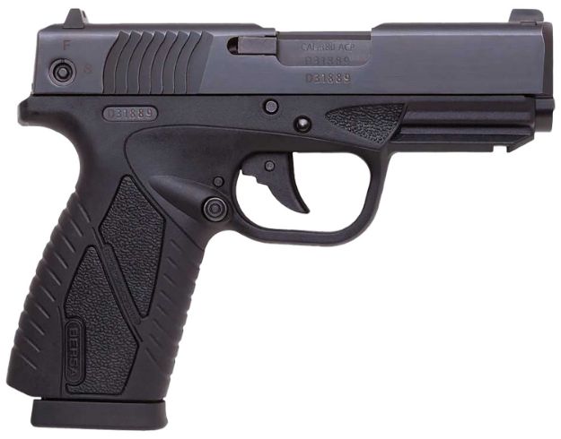 Picture of Bersa BP380MCC BPCC Concealed Carry Sub-Compact Frame 380 ACP 8+1, 3.30" Black Steel Barrel, Matte Black Serrated Steel Slide & Polymer Frame w/Picatinny Rail