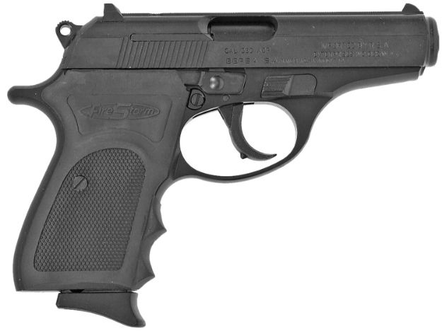 Picture of Bersa FS380M Firestorm *CA Compliant Micro-Compact Frame 380 ACP 7+1, 3.50" Black Steel Barrel, Matte Black Serrated Steel Slide, Aluminum Frame w/Beavertail