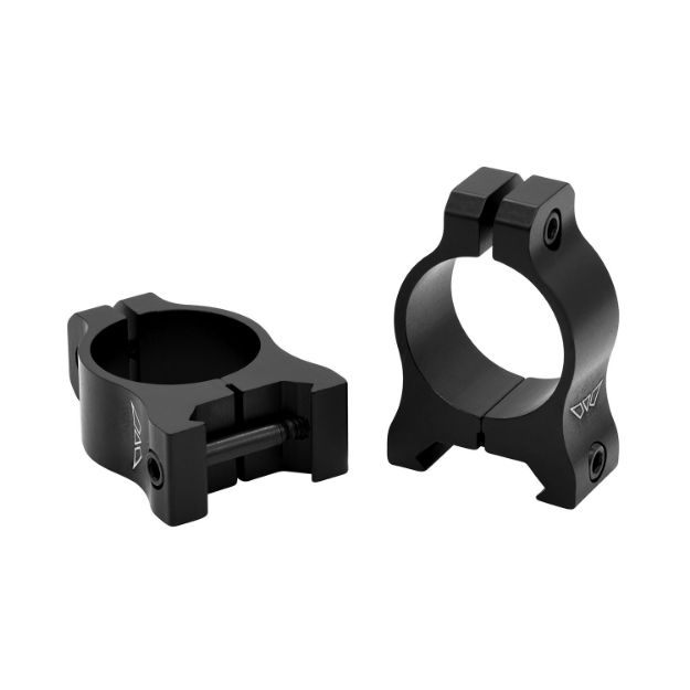 Picture of Warne V400M Vapor Scope Ring Set Matte Black Aluminum, 1" Tube, Low Picatinny/Weaver