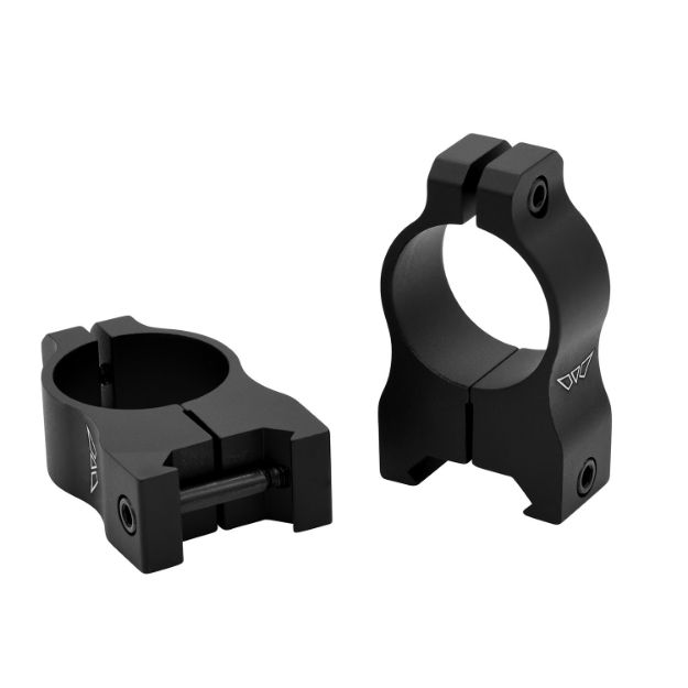 Picture of Warne V402M Scope Rings Vapor Matte Black 1" High 0 MOA