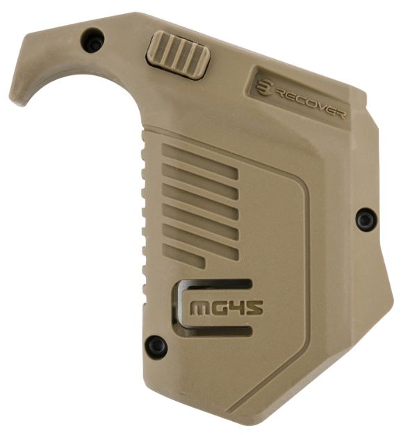 Picture of Recover Tactical MG4502 Angled Mag Pouch  Double Stack, Tan Polymer, 45 ACP/10mm Auto, Compatible w/ Glock