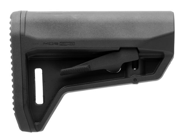 Picture of Magpul MAG1242-BLK MOE SL-M Carbine Stock Black Synthetic for Mil-Spec AR-Platform