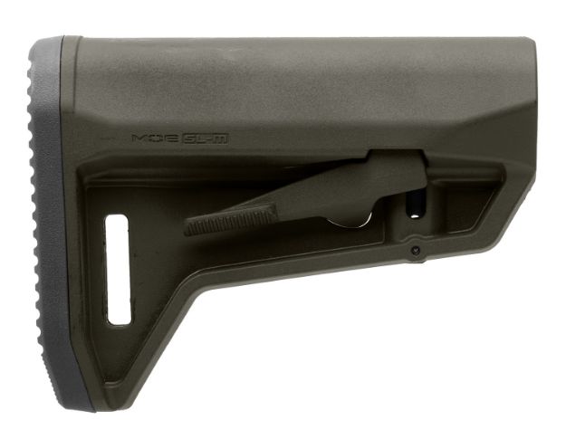 Picture of Magpul MAG1242-ODG MOE SL-M Carbine Stock OD Green Synthetic for Mil-Spec AR-Platform