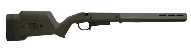 Picture of Magpul MAG1207-ODG Hunter American Stock OD Green Adjustable Synthetic Stock with Aluminum Chassis for Short Action Ruger American Right Hand Includes STANAG Mag Well