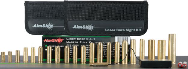 Picture of AimShot  Master Kit  Multi-Caliber Bore Sight with Green 532nM Laser & Uses 2 AAA Batteries for Rifles (Batteries Not Included)