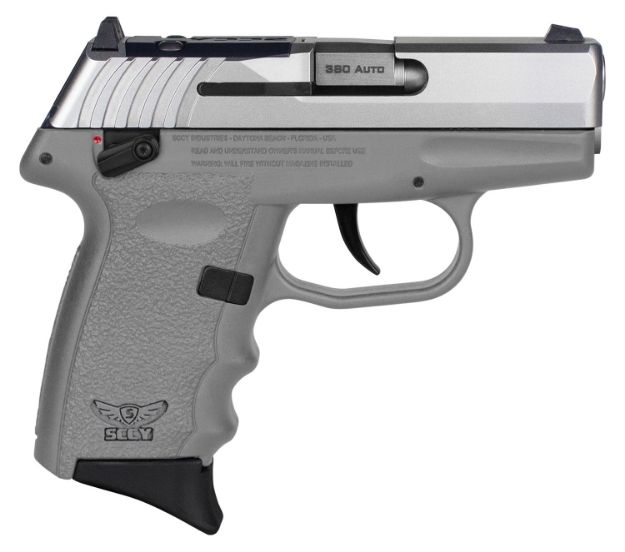 Picture of SCCY Industries CPX4TTSGRDRG3 CPX-4 RD 380 ACP 10+1 2.96" Sniper Gray Polymer/Serrated Stainless Steel Slide/Finger Grooved Sniper Gray Polymer Grip