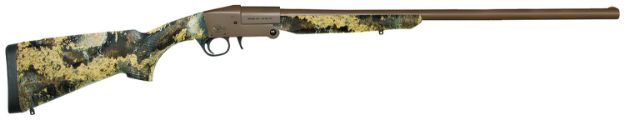 Picture of Charles Daly 930337 101  Full Size 410 Gauge Break Open 3" 1rd 26" Flat Dark Earth Cerakote Steel Barrel & Receiver, Fixed TrueTimber Prairie Synthetic Stock