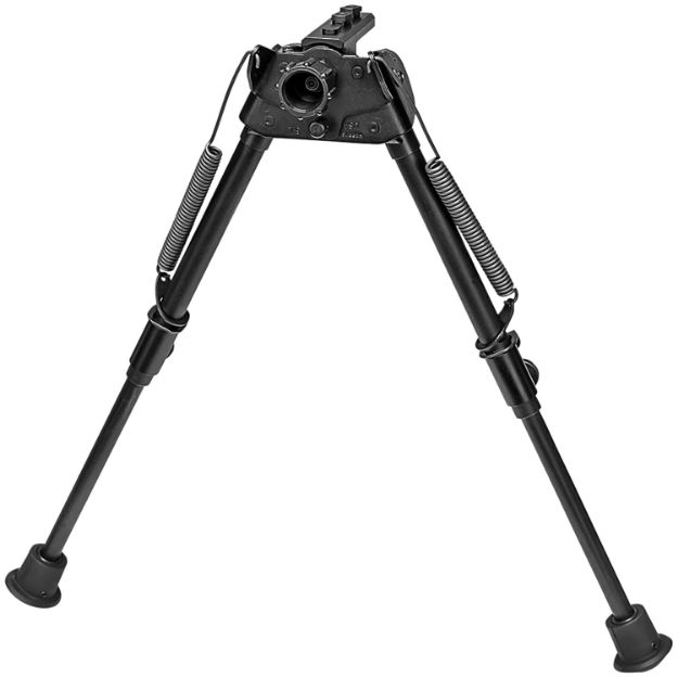 Picture of Harris Bipods S-LM-LOK Swivel L M-LOK, 9-13", Black Steel/Aluminum, Rubber Feet