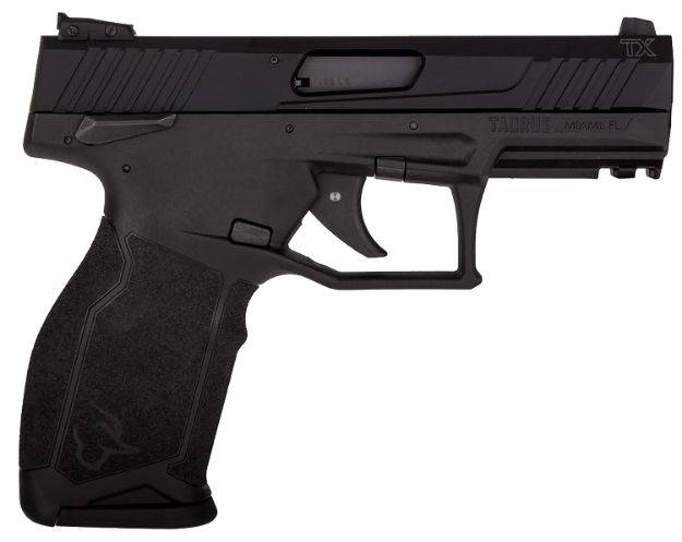 Picture of Taurus 1TX2223110 TX22C  Compact 22 LR 10+1 3.60" Matte Black Steel Barrel, Black Hard Coat Anodized Serrated Aluminum Slide, Black Polymer Frame w/Picatinny Rail Black Polymer Grips