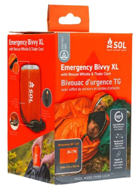 Picture of Adventure Medical Kits 01401144 SOL Bivvy Warmth Waterproof Wind Resistant Orange XL