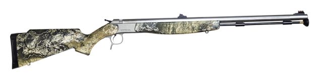 Picture of CVA PR2040S Optima V2 50 Cal 209 Primer 26" Fluted, Matte Stainless Barrel/Rec, Realtree Excape Stock, Quick-Release Breech Plug, Fiber Optic Sights