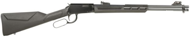 Picture of Rossi RL22W201SY Rio Bravo  Lever Action 22 WMR 12+1 20" Round Barrel, Black, Polished Rec/Barrel, Synthetic Stock, Fiber Optic Sights