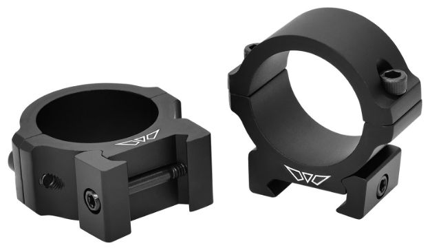 Picture of Warne V613M Horizontal Rings Vapor Matte Black 30mm Low 0 MOA