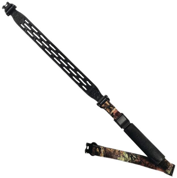 Picture of Limbsaver 12295 Kodiak-Air Sling made of Black NAVCOM Rubber & Mossy Oak Break-Up Nylon with 1" W & Adjustable Design for Rifles