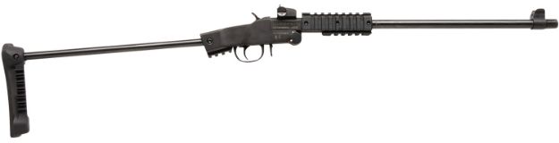 Picture of Chiappa Firearms 500265 Little Badger Xtreme Full Size 22 LR 1 Shot, 16.50" Black Steel Threaded Barrel, Black Quad Picatinny Receiver, Black Folding Steel Rod Stock, Right Hand