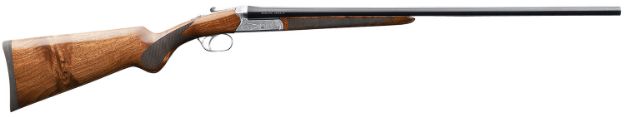 Picture of Charles Daly 930339 500  12 Gauge 3" 2rd 28" Gloss Blued Steel Side by Side Barrel, Engraved Silver Steel Receiver, Oiled Walnut Fixed Checkered Stock & Forend, Includes 5 Choke Tubes