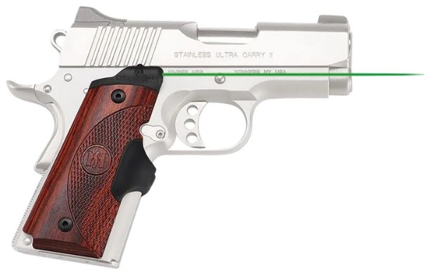 Picture of Crimson Trace LG902G LG-902G Lasergrips Master Series Black Green Laser 1911 Compact