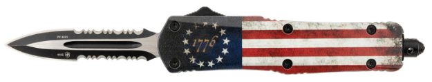 Picture of Templar Knife SBRF431 Betsy Ross Flag  Small OTF Dagger Part Serrated