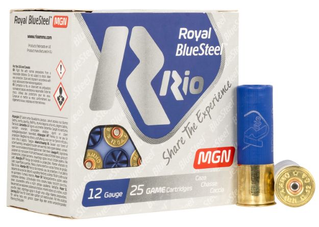 Picture of Rio Ammunition RBSM402 Royal BlueSteel Magnum 12Gauge 3" 1 3/8oz 2Shot 25 Per Box/10 Case