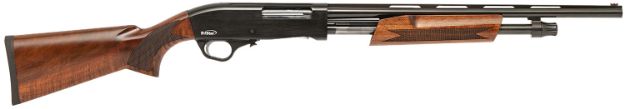 Picture of TriStar 23144 Cobra III Field Youth 410 Gauge Pump 3" 5+1, 18.50" Black Chrome Lined Vent Rib Barrel, Black Steel Receiver, Walnut Wood Stock