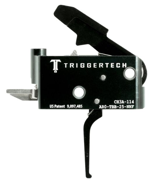 Picture of TriggerTech AROTBB25NNF Adaptable Primary Two-Stage Flat Trigger with 2.50-5 lbs Draw Weight for AR-15 Right