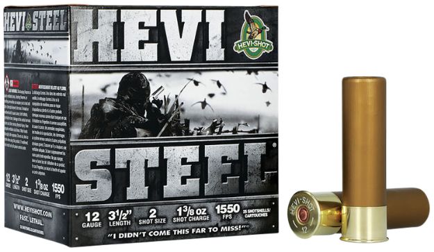 Picture of HEVI-Shot HS65002 HEVI-Steel  12Gauge 3.50" 1 3/8oz 2Shot 25 Per Box/10 Case